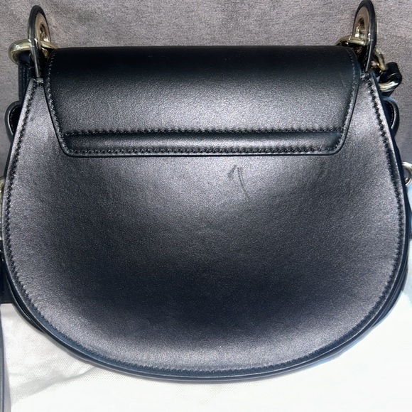 CHLOE SMALL TESS BAG IN SHINY & SUEDE LEATHER - Picture 5 of 15